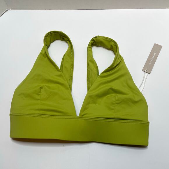 Everlane Other - NEW Everlane Nyle Green Triangle Bikini Top Womens Size Medium